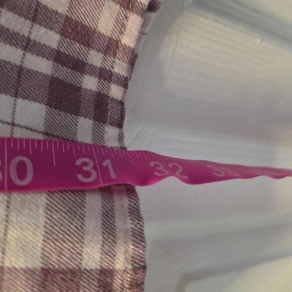 Jachs Girlfriend Women's Purple Plaid Button-Up Shirt- XL - Picture 8 of 9